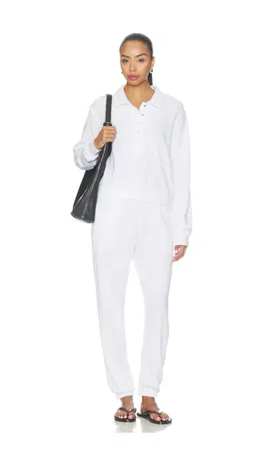 Michael Lauren Kyson Drop Shoulder Crop Polo | Thumbnail 4 Michael Lauren Kyson Drop Shoulder Crop Polo | Thumbnail 4