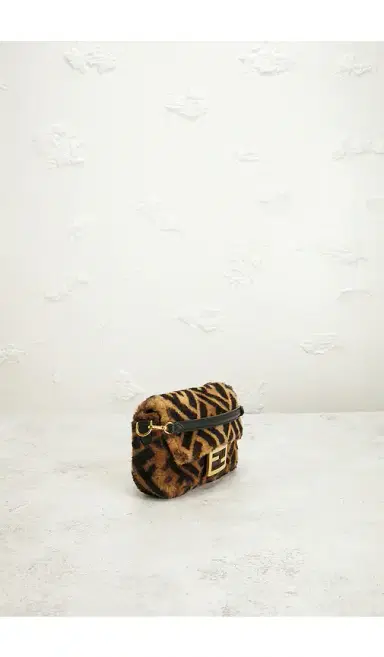 FWRD Renew Fendi Shearling Vitello Dolce Macro FF 1974 Mini Baguette Shoulder Bag | Thumbnail 4 FWRD Renew Fendi Shearling Vitello Dolce Macro FF 1974 Mini Baguette Shoulder Bag | Thumbnail 4
