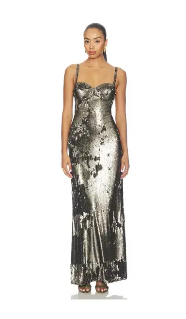 L'Agence Sayla Bias Cut Maxi Dress | Thumbnail 1 L'Agence Sayla Bias Cut Maxi Dress | Thumbnail 1