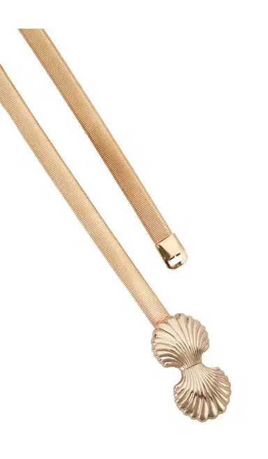 Lele Sadoughi Sea Shell Stretch Chain Belt | Thumbnail 3 Lele Sadoughi Sea Shell Stretch Chain Belt | Thumbnail 3