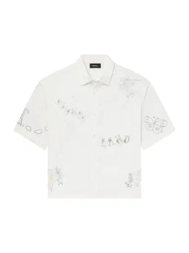 Nahmias Scribble Cotton-Blend Poplin Shirt - Men | Thumbnail 1 Nahmias Scribble Cotton-Blend Poplin Shirt - Men | Thumbnail 1