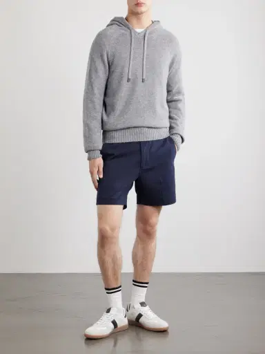 Tom Ford Logo-Embroidered Cashmere Hoodie - Men | Thumbnail 2 Tom Ford Logo-Embroidered Cashmere Hoodie - Men | Thumbnail 2