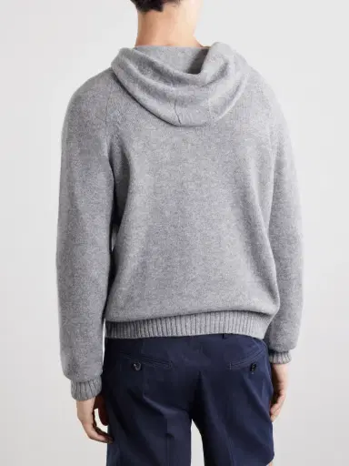 Tom Ford Logo-Embroidered Cashmere Hoodie - Men | Thumbnail 4 Tom Ford Logo-Embroidered Cashmere Hoodie - Men | Thumbnail 4
