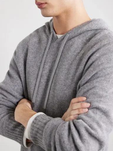 Tom Ford Logo-Embroidered Cashmere Hoodie - Men | Thumbnail 5 Tom Ford Logo-Embroidered Cashmere Hoodie - Men | Thumbnail 5