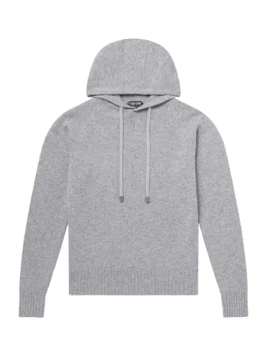 Tom Ford Logo-Embroidered Cashmere Hoodie - Men | Thumbnail 1 Tom Ford Logo-Embroidered Cashmere Hoodie - Men | Thumbnail 1