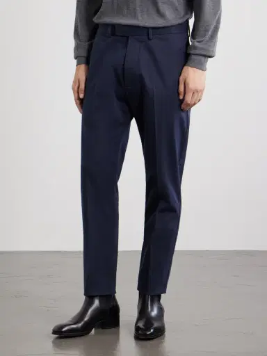 Tom Ford Tapered Cotton-Blend Twill Trousers - Men | Thumbnail 3 Tom Ford Tapered Cotton-Blend Twill Trousers - Men | Thumbnail 3