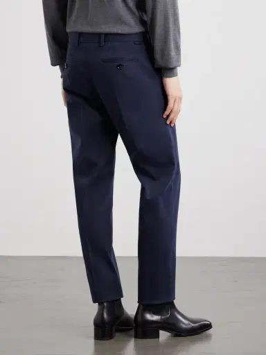 Tom Ford Tapered Cotton-Blend Twill Trousers - Men | Thumbnail 4 Tom Ford Tapered Cotton-Blend Twill Trousers - Men | Thumbnail 4