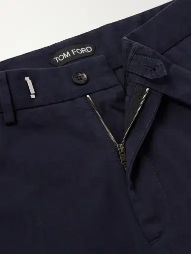 Tom Ford Tapered Cotton-Blend Twill Trousers - Men | Thumbnail 6 Tom Ford Tapered Cotton-Blend Twill Trousers - Men | Thumbnail 6