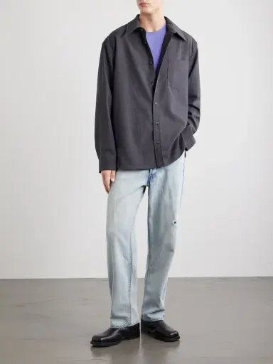 A.P.C. Malaury Recycled Poplin Shirt - Men | Thumbnail 2 A.P.C. Malaury Recycled Poplin Shirt - Men | Thumbnail 2