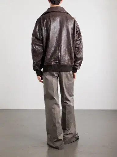 Rick Owens Dracuflight Leather Jacket - Men | Thumbnail 4 Rick Owens Dracuflight Leather Jacket - Men | Thumbnail 4