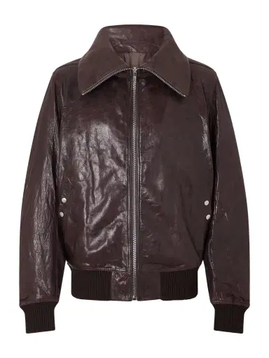 Rick Owens Dracuflight Leather Jacket - Men | Thumbnail 1 Rick Owens Dracuflight Leather Jacket - Men | Thumbnail 1