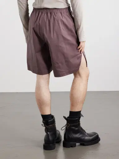 Rick Owens Boxer Straight-Leg Stretch-Cotton Canvas Drawstring Shorts - Men | Thumbnail 4 Rick Owens Boxer Straight-Leg Stretch-Cotton Canvas Drawstring Shorts - Men | Thumbnail 4