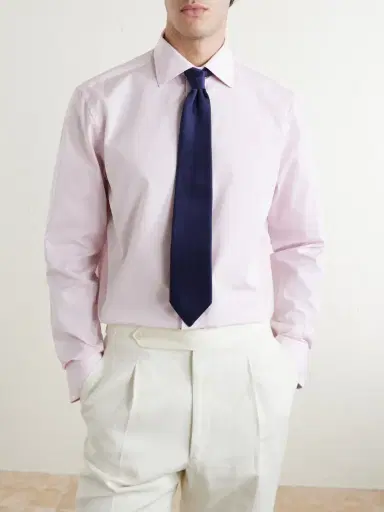 Canali Cutaway-Collar Cotton-Poplin Shirt - Men | Thumbnail 3 Canali Cutaway-Collar Cotton-Poplin Shirt - Men | Thumbnail 3