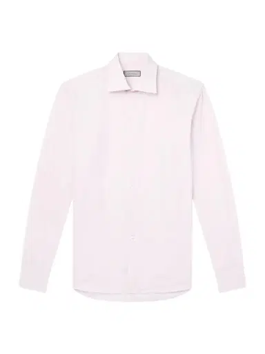 Canali Cutaway-Collar Cotton-Poplin Shirt - Men | Thumbnail 1 Canali Cutaway-Collar Cotton-Poplin Shirt - Men | Thumbnail 1