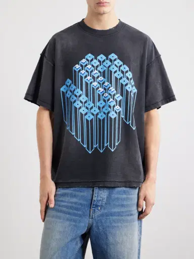 Satoshi Nakamoto Grid Lock Logo-Print Cotton-Jersey T-Shirt - Men | Thumbnail 3 Satoshi Nakamoto Grid Lock Logo-Print Cotton-Jersey T-Shirt - Men | Thumbnail 3