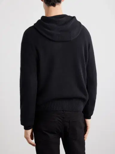 Tom Ford Logo-Embroidered Cashmere Hoodie - Men | Thumbnail 4 Tom Ford Logo-Embroidered Cashmere Hoodie - Men | Thumbnail 4