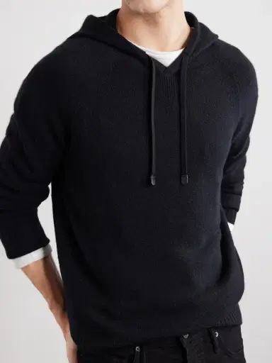 Tom Ford Logo-Embroidered Cashmere Hoodie - Men | Thumbnail 5 Tom Ford Logo-Embroidered Cashmere Hoodie - Men | Thumbnail 5