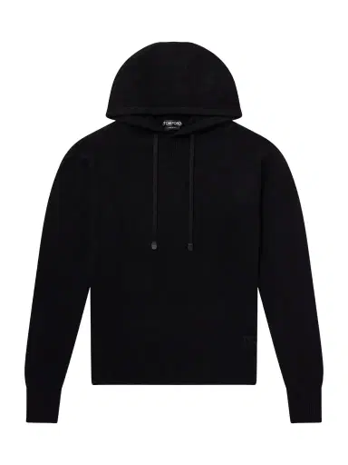 Tom Ford Logo-Embroidered Cashmere Hoodie - Men | Thumbnail 1 Tom Ford Logo-Embroidered Cashmere Hoodie - Men | Thumbnail 1