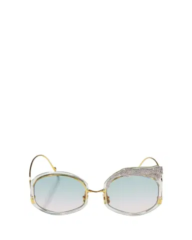 Anna-Karin Karlsson Rose Et Le Reve Leopard Round Acetate Sunglasses | Thumbnail 1 Anna-Karin Karlsson Rose Et Le Reve Leopard Round Acetate Sunglasses | Thumbnail 1
