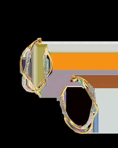 ALEXIS BITTAR Intertwined Pave Hoop Earrings | Thumbnail 2 ALEXIS BITTAR Intertwined Pave Hoop Earrings | Thumbnail 2