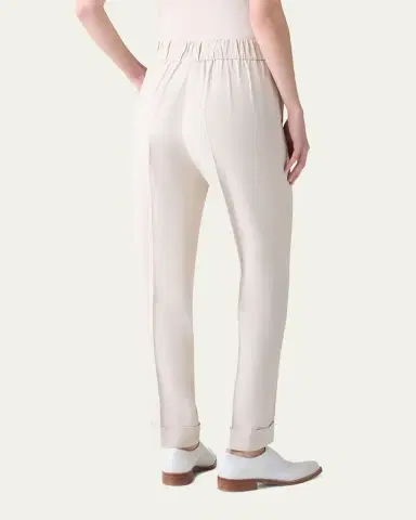 Akris Chris Crepe Tapered-Leg Cuffed Pants | Thumbnail 3 Akris Chris Crepe Tapered-Leg Cuffed Pants | Thumbnail 3
