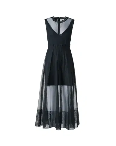 Akris Techno Tulle Fit-&-Flare Gown | Thumbnail 1 Akris Techno Tulle Fit-&-Flare Gown | Thumbnail 1