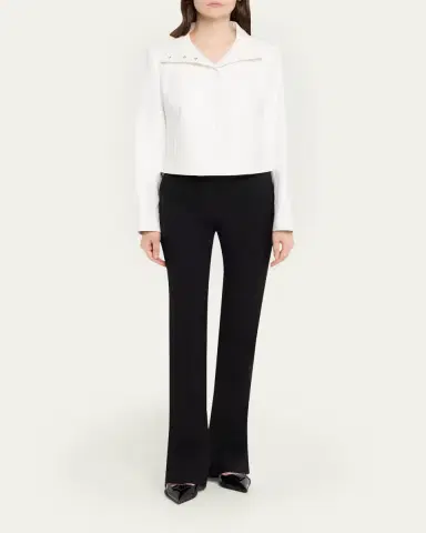 Courrèges Textured Vinyl Crop Jacket | Thumbnail 6 Courrèges Textured Vinyl Crop Jacket | Thumbnail 6