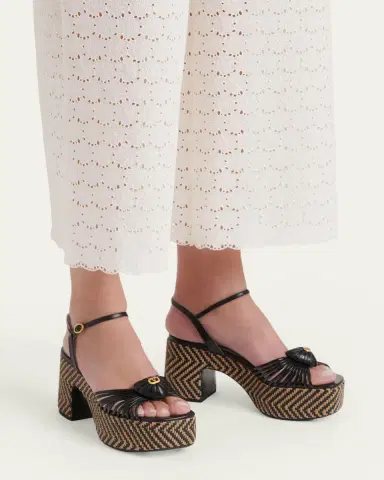 Valentino Garavani 80mm Coeur Royal VLogo Leather Platform Sandals | Thumbnail 2 Valentino Garavani 80mm Coeur Royal VLogo Leather Platform Sandals | Thumbnail 2