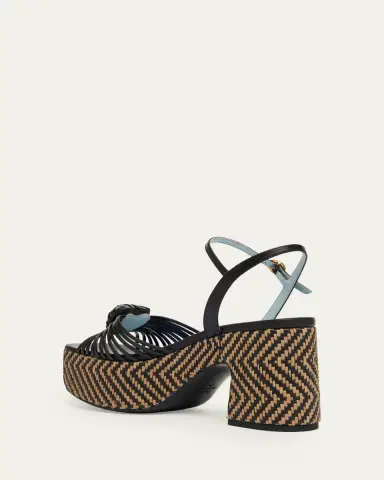 Valentino Garavani 80mm Coeur Royal VLogo Leather Platform Sandals | Thumbnail 4 Valentino Garavani 80mm Coeur Royal VLogo Leather Platform Sandals | Thumbnail 4