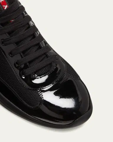 Prada Men's America's Cup Patent Leather Sneakers | Thumbnail 5 Prada Men's America's Cup Patent Leather Sneakers | Thumbnail 5
