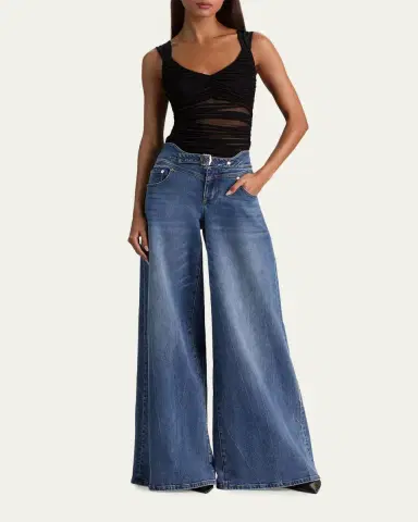 Alice + Olivia Renee Sheer Mesh Bodysuit | Thumbnail 2 Alice + Olivia Renee Sheer Mesh Bodysuit | Thumbnail 2