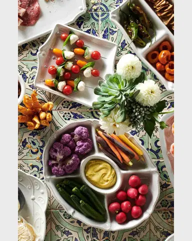 Juliska Berry & Thread Whitewash Crudite Platter | Thumbnail 3 Juliska Berry & Thread Whitewash Crudite Platter | Thumbnail 3