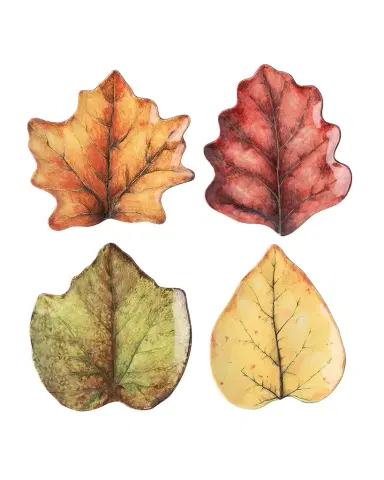 Juliska Forest Walk Leaf Plates, Set of 4 | Thumbnail 1 Juliska Forest Walk Leaf Plates, Set of 4 | Thumbnail 1