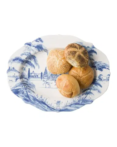 Juliska Country Estate Delft Blue Oval Platter | Thumbnail 2 Juliska Country Estate Delft Blue Oval Platter | Thumbnail 2