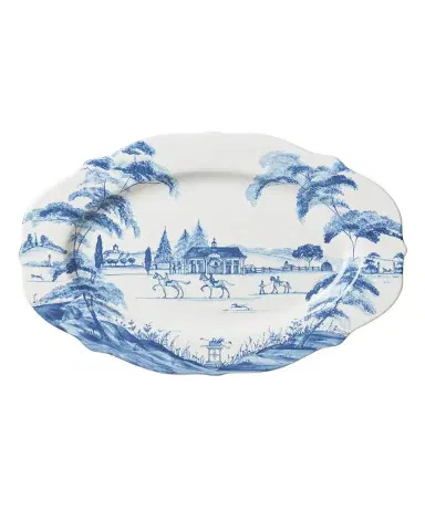 Juliska Country Estate Delft Blue Oval Platter | Thumbnail 3 Juliska Country Estate Delft Blue Oval Platter | Thumbnail 3