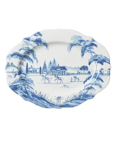 Juliska Country Estate Delft Blue Oval Platter | Thumbnail 1 Juliska Country Estate Delft Blue Oval Platter | Thumbnail 1