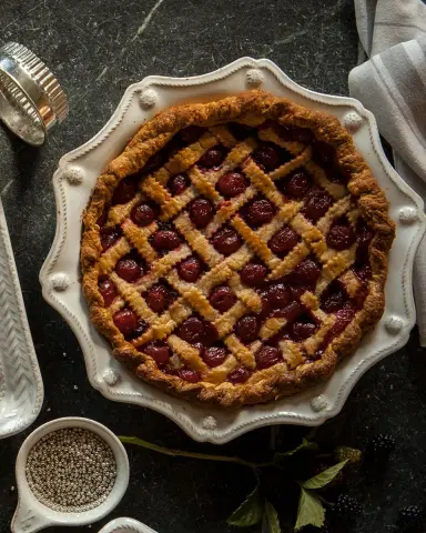 Juliska Berry & Thread Pie Dish - Whitewash | Thumbnail 2 Juliska Berry & Thread Pie Dish - Whitewash | Thumbnail 2