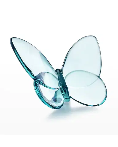 Baccarat 2.5" Lucky Crystal Turquoise Butterfly | Thumbnail 2 Baccarat 2.5" Lucky Crystal Turquoise Butterfly | Thumbnail 2