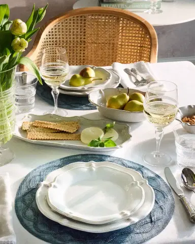 Juliska Berry & Thread Flared Dinner Plate - Whitewash | Thumbnail 4 Juliska Berry & Thread Flared Dinner Plate - Whitewash | Thumbnail 4
