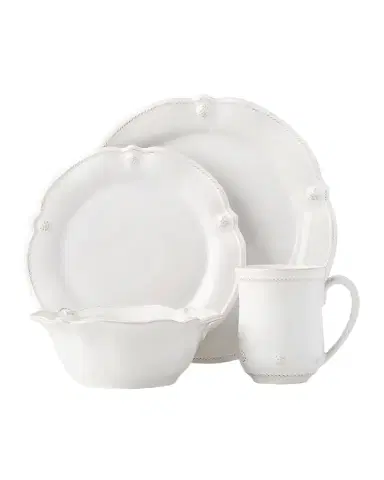 Juliska Berry & Thread Flared 4pc Place Setting - Whitewash | Thumbnail 1 Juliska Berry & Thread Flared 4pc Place Setting - Whitewash | Thumbnail 1