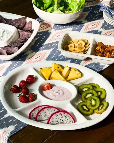 Juliska Puro 15" Crudite Platter - Whitewash | Thumbnail 5 Juliska Puro 15" Crudite Platter - Whitewash | Thumbnail 5