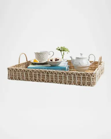 Juliska Provence Rattan 22.5" Rectangular Tray - Whitewash | Thumbnail 2 Juliska Provence Rattan 22.5" Rectangular Tray - Whitewash | Thumbnail 2
