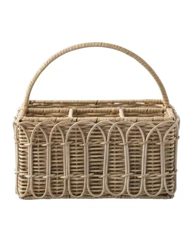 Juliska Provence Rattan Silverware Caddy - Whitewash | Thumbnail 1 Juliska Provence Rattan Silverware Caddy - Whitewash | Thumbnail 1