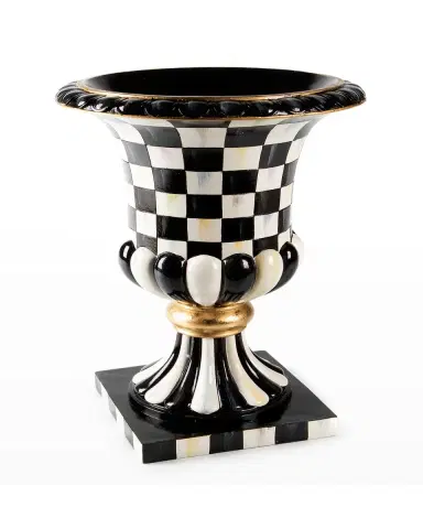 MacKenzie-Childs Courtly Check Pedestal Tabletop Urn | Thumbnail 2 MacKenzie-Childs Courtly Check Pedestal Tabletop Urn | Thumbnail 2