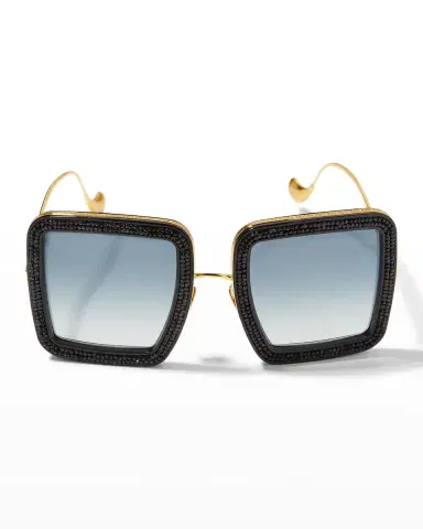 Anna-Karin Karlsson Beaming Sky Swarovski Square Acetate Sunglasses | Thumbnail 3 Anna-Karin Karlsson Beaming Sky Swarovski Square Acetate Sunglasses | Thumbnail 3