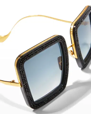 Anna-Karin Karlsson Beaming Sky Swarovski Square Acetate Sunglasses | Thumbnail 5 Anna-Karin Karlsson Beaming Sky Swarovski Square Acetate Sunglasses | Thumbnail 5