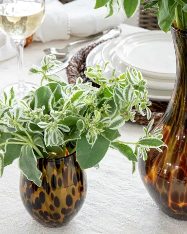 Juliska Puro Tortoiseshell Stemless Wine Glass | Thumbnail 4 Juliska Puro Tortoiseshell Stemless Wine Glass | Thumbnail 4