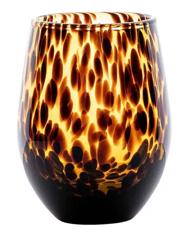 Juliska Puro Tortoiseshell Stemless Wine Glass | Thumbnail 1 Juliska Puro Tortoiseshell Stemless Wine Glass | Thumbnail 1