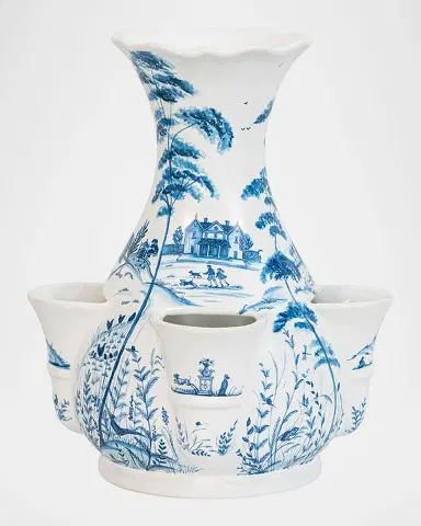 Juliska Country Estate Delft Blue Tulipiere Vase | Thumbnail 2 Juliska Country Estate Delft Blue Tulipiere Vase | Thumbnail 2
