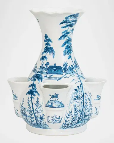Juliska Country Estate Delft Blue Tulipiere Vase | Thumbnail 3 Juliska Country Estate Delft Blue Tulipiere Vase | Thumbnail 3